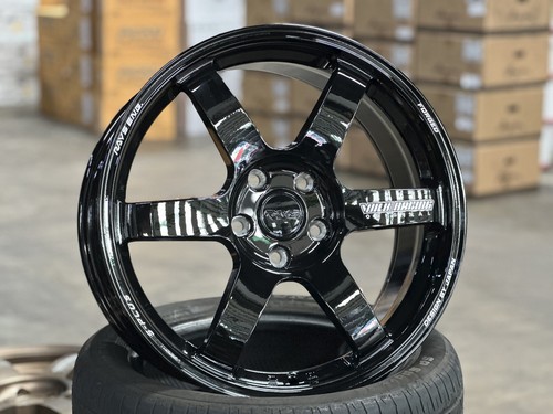 New 18x8 aow te37 black - new,