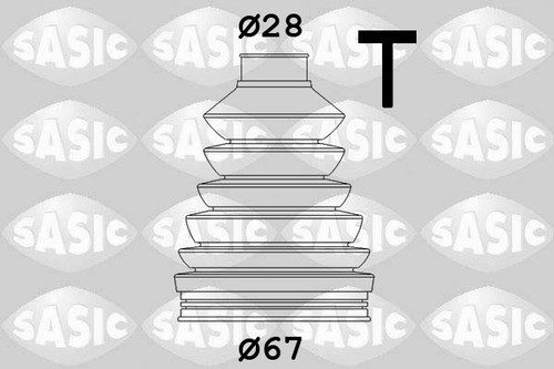 Transmission end sasic 1906023 - transmission,