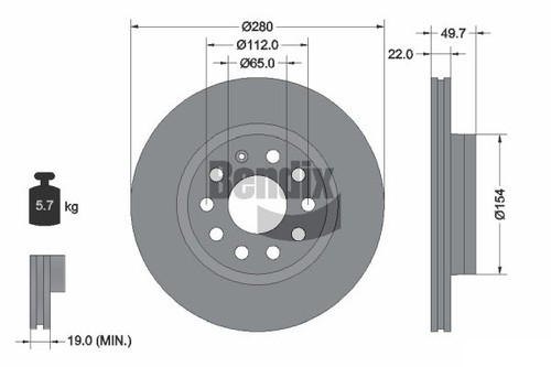 Pcs bendix braking - braking, bds1006hc