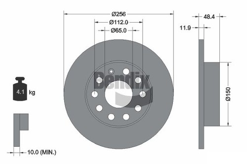 Pcs bendix braking bds1049 - 2,
